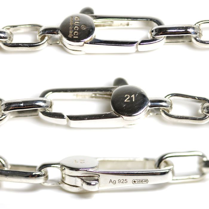 Gucci 925 Sterling Silver Interlocking G Bracelet 21 — view 3