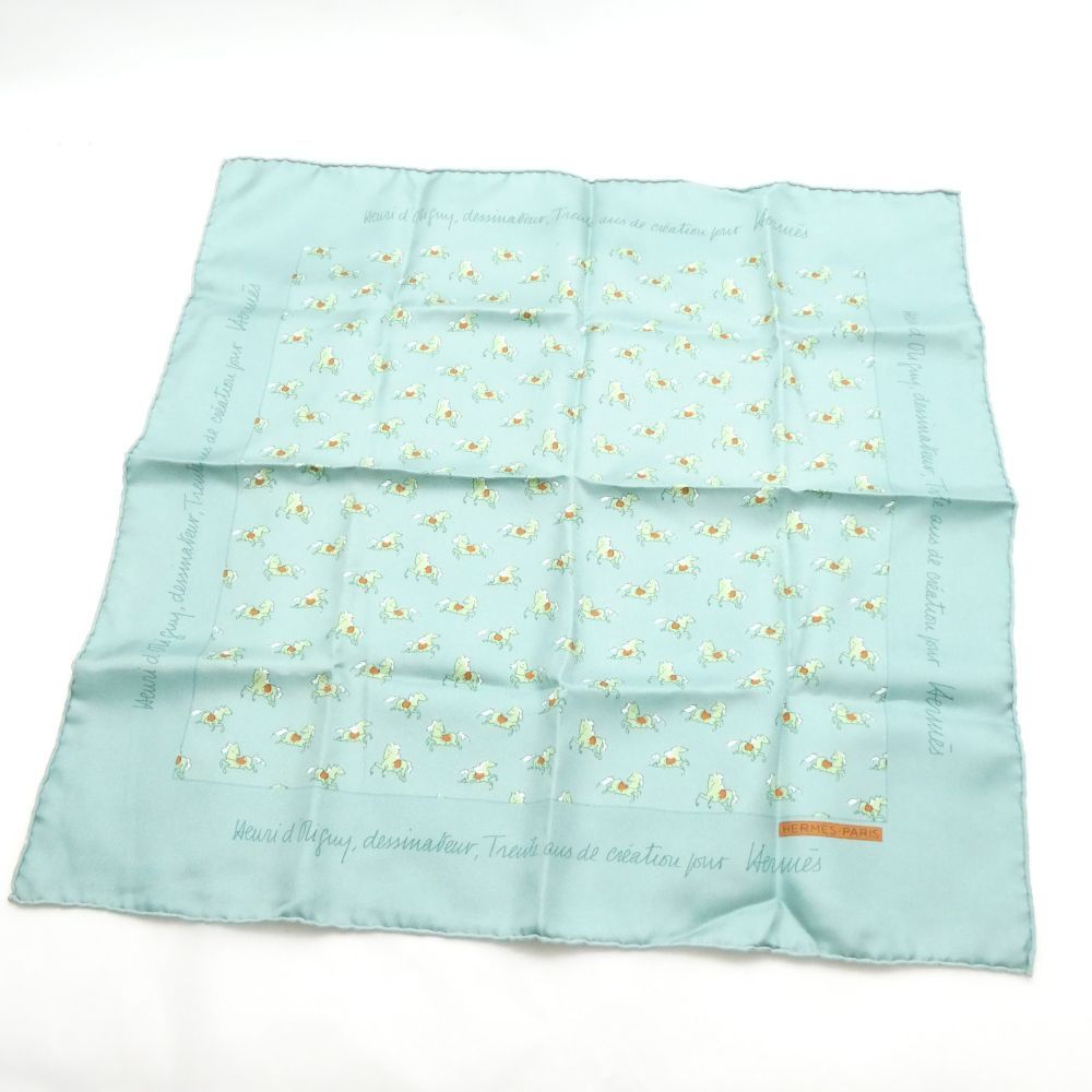 Hermes Scarf Silk Horse All Over Print