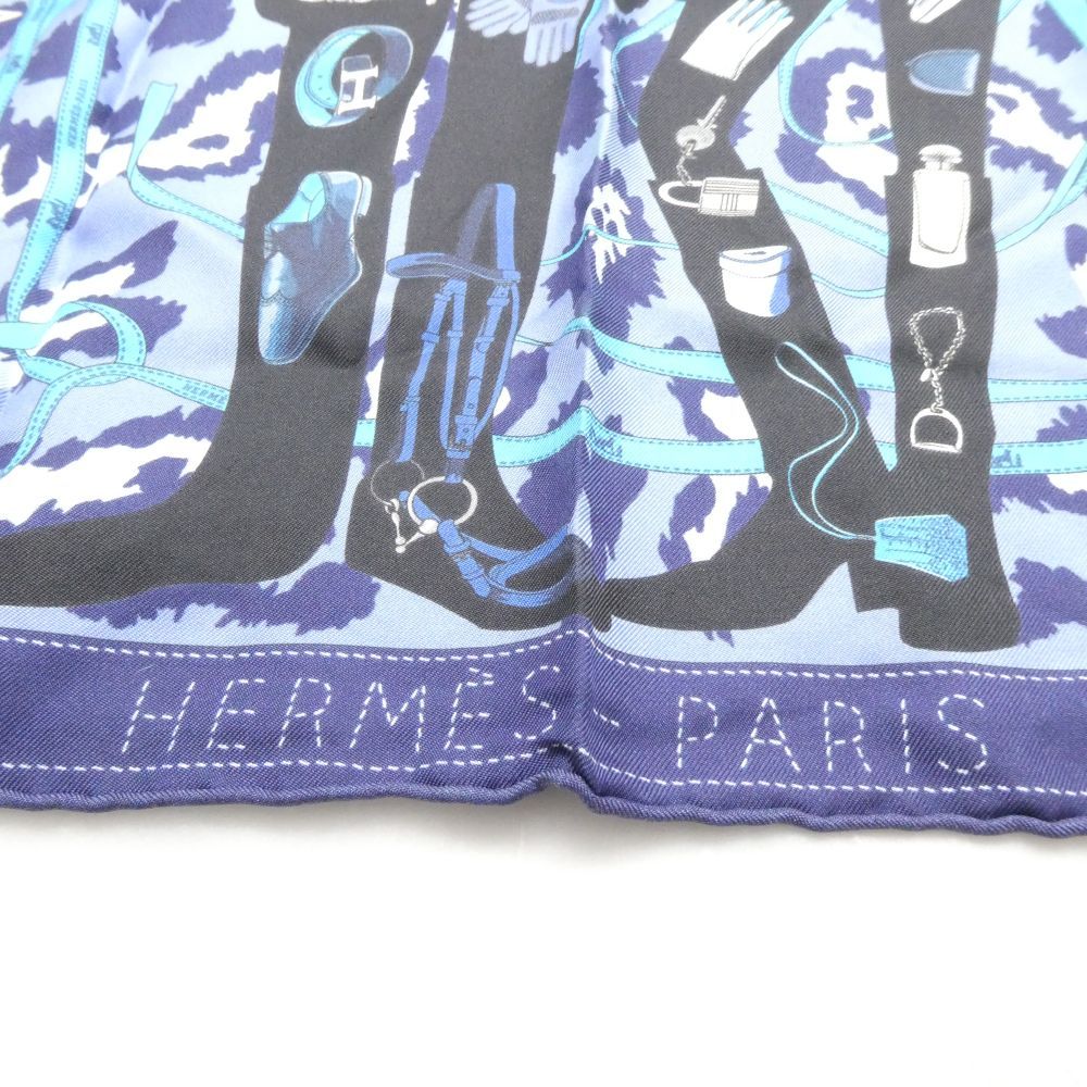 Hermes Carre 45 Monsieur Et Madame Scarf Silk — view 4
