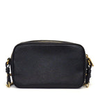 Prada Shoulder Bag Chain Black Saffiano Leather Gold — view 2