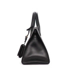 Prada Shoulder Bag Monochrome Small Nero Saffiano Cuir Leather Gold — view 3