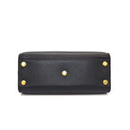 Louis Vuitton Tote Bag on My Side MM Monogram Canvas Black Grain Calfskin — view 4