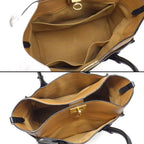 Louis Vuitton Tote Bag on My Side MM Monogram Canvas Black Grain Calfskin — view 6