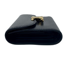 Celine Triomphe Small Flap Wallet Black — view 4