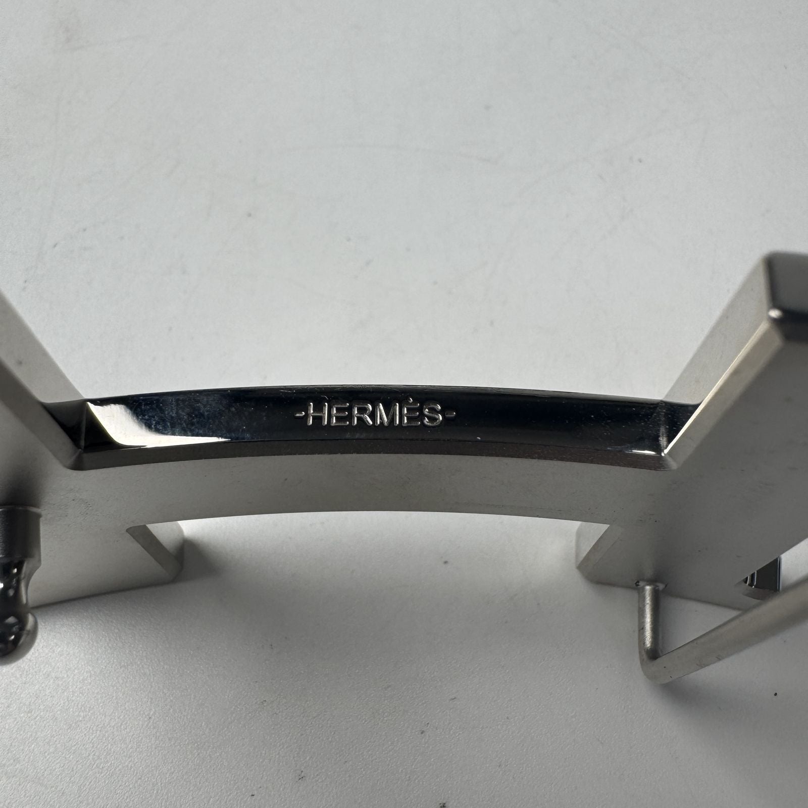Hermes Constance Belt Black Silver — view 8