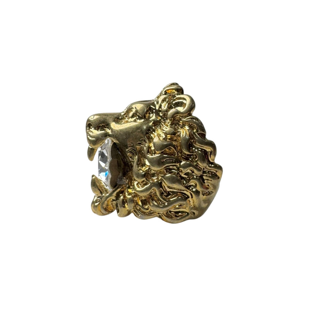 Gucci Lion Head Crystal Ring — view 4