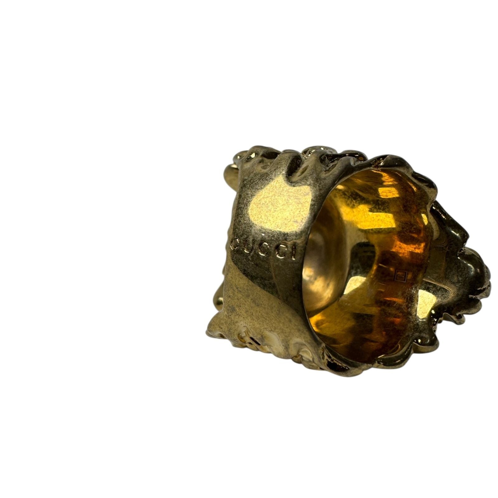 Gucci Lion Head Crystal Ring — view 5
