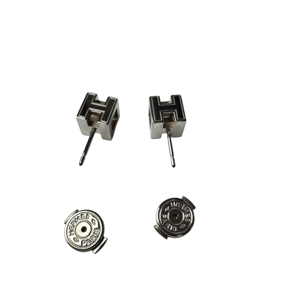 Hermes Cage de Ash H Cube Earrings — view 8