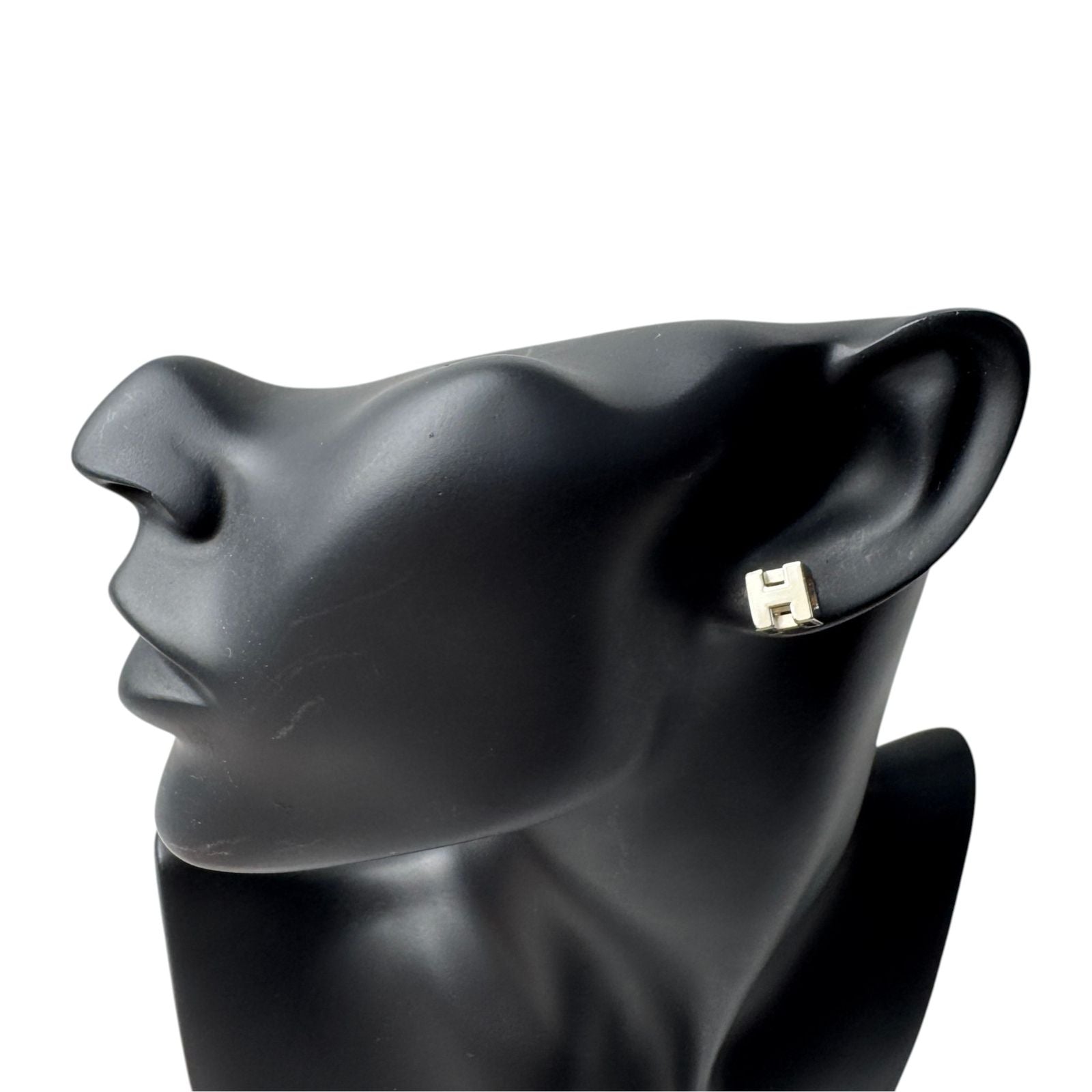 Hermes Cage de Ash H Cube Earrings — view 2