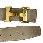 Hermes H Constance Belt Leather 75 Beige — view 5