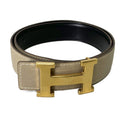 Hermes H Constance Belt Leather 75 Beige