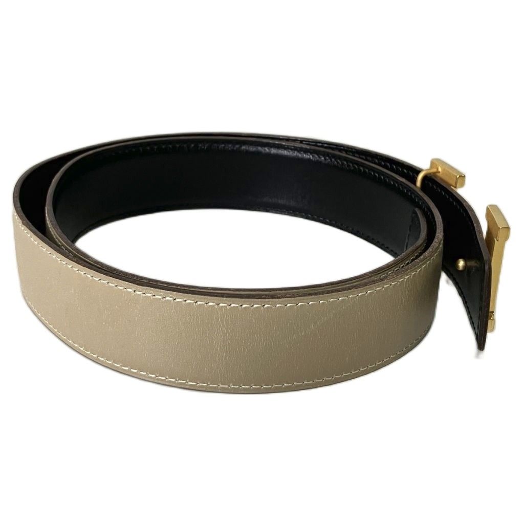 Hermes H Constance Belt Leather 75 Beige — view 3