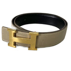 Hermes H Constance Belt Leather 75 Beige — view 2