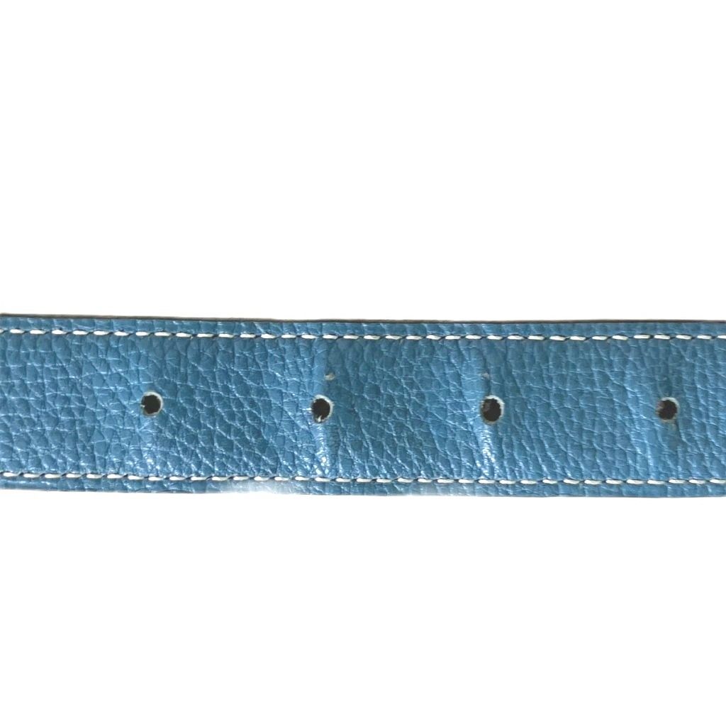 Hermes Leather Belt Single Type Blue — view 6