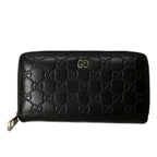 Gucci Guccissima Zip Around Wallet Black