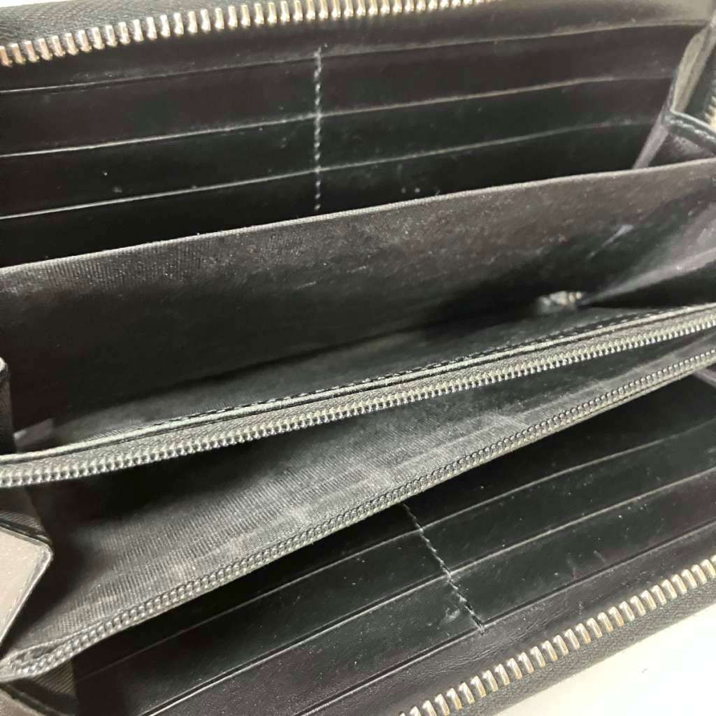 Gucci Guccissima Zip Around Wallet Black — view 6