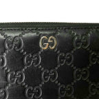 Gucci Guccissima Zip Around Wallet Black — view 5