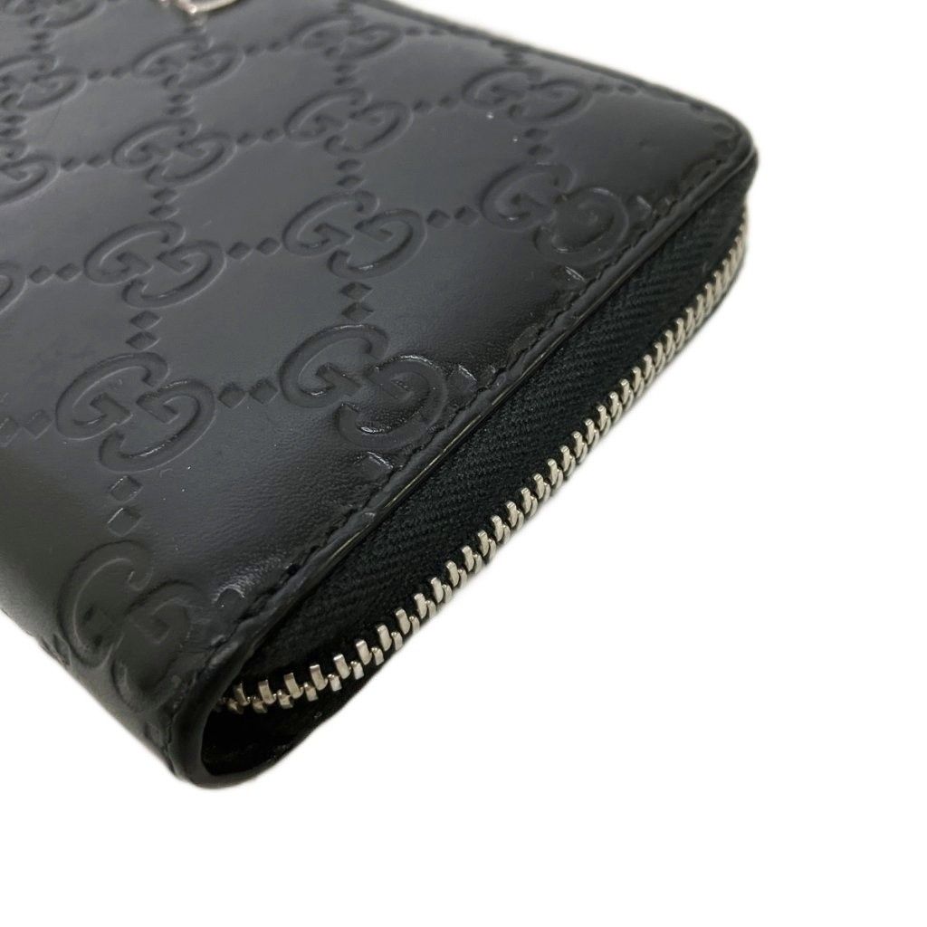Gucci Guccissima Zip Around Wallet Black — view 3