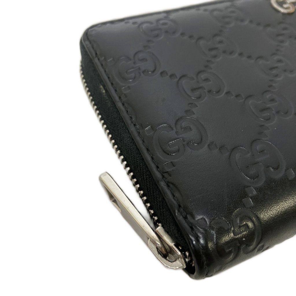 Gucci Guccissima Zip Around Wallet Black — view 4