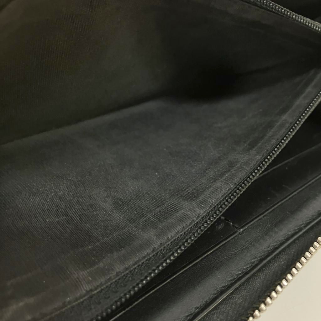 Gucci Guccissima Zip Around Wallet Black — view 7
