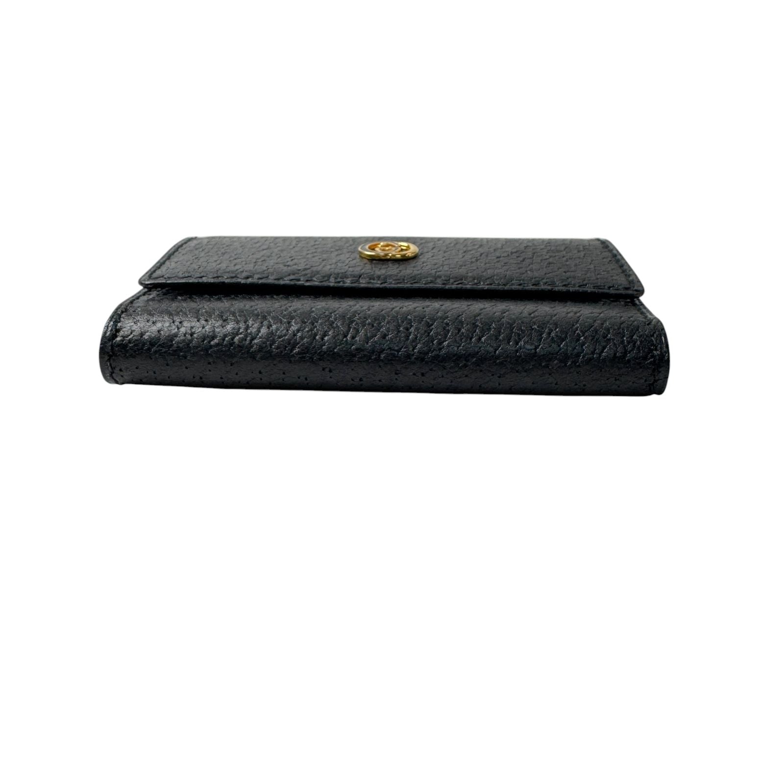 Gucci Vintage Key Case Black Leather GG Key Holder — view 6