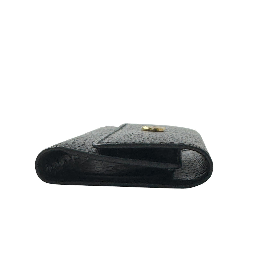 Gucci Vintage Key Case Black Leather GG Key Holder — view 5