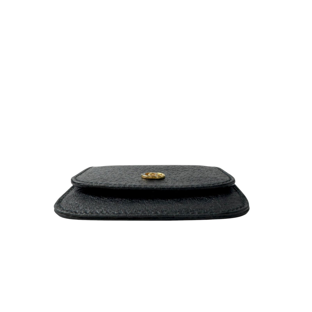 Gucci Vintage GG Marmont Coin Purse Black Leather — view 5