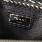 Prada Saffiano Leather Clutch Black — view 7
