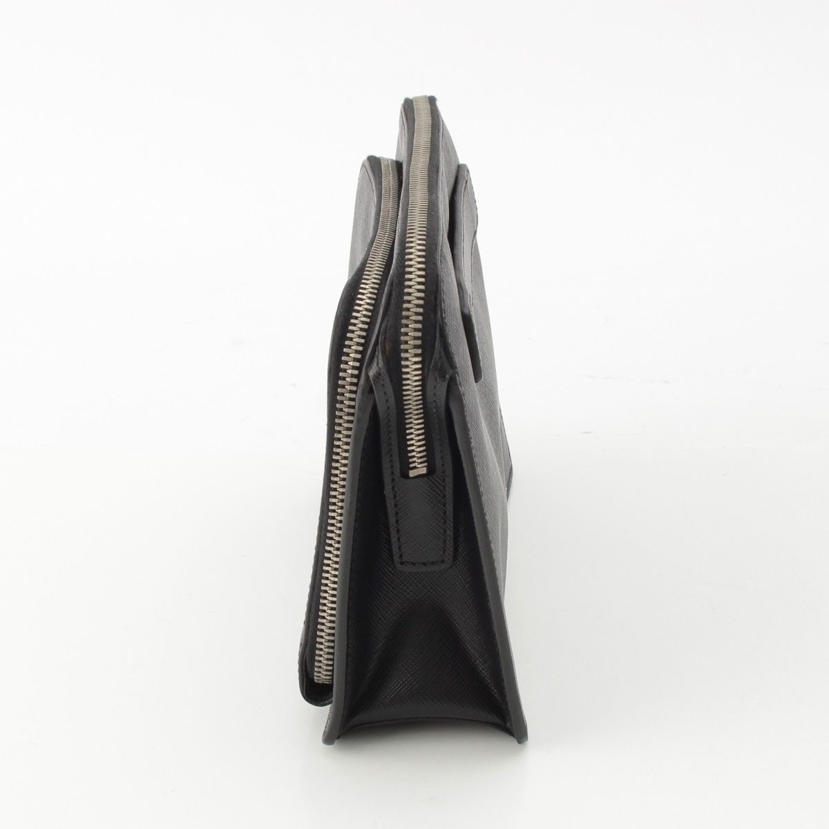 Prada Saffiano Leather Clutch Black — view 2