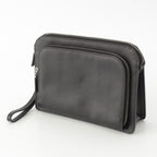 Prada Saffiano Leather Clutch Black — view 3