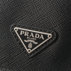 Prada Saffiano Leather Clutch Black — view 8