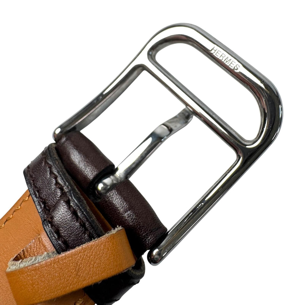 Hermes Belt Roman Silver Leather — view 8