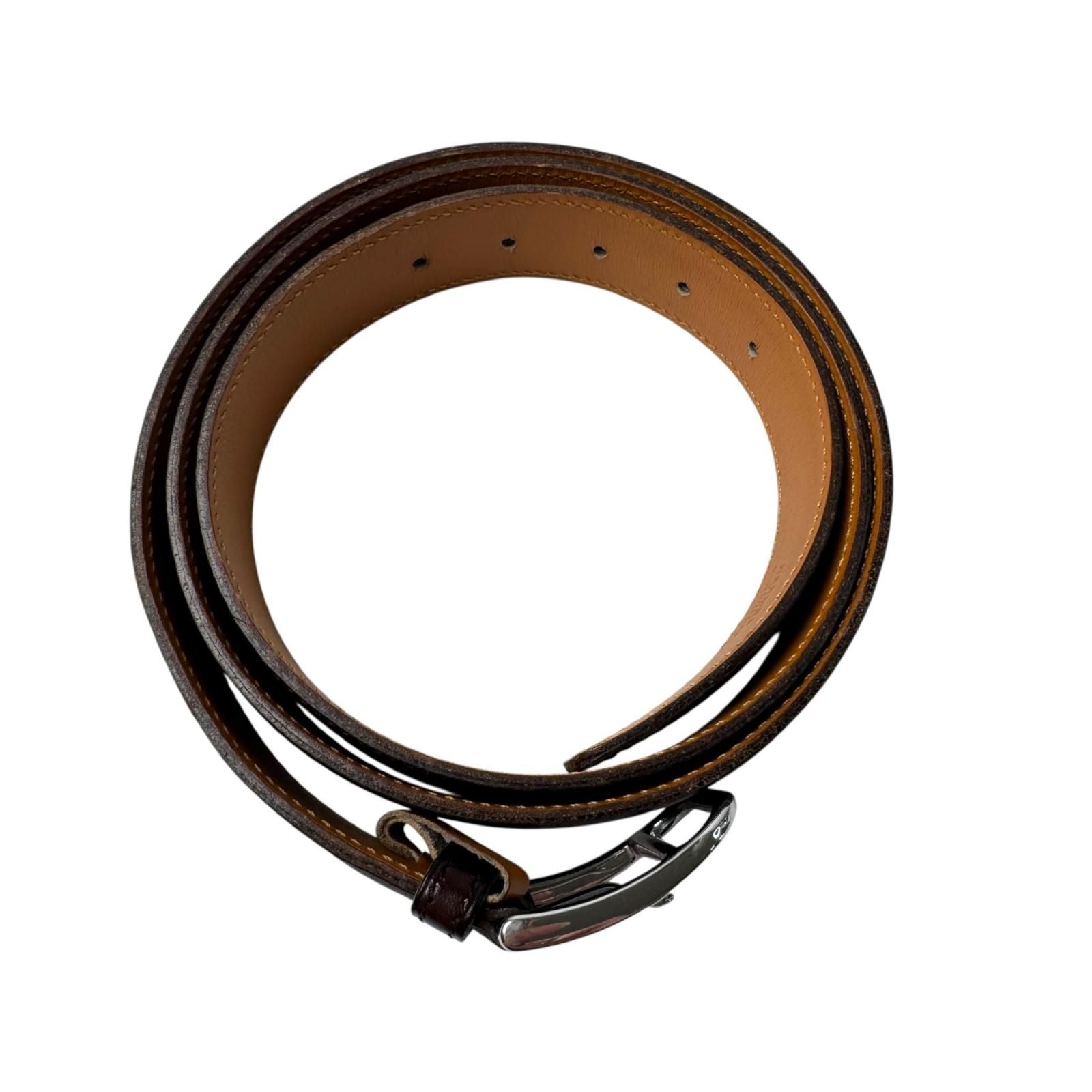 Hermes Belt Roman Silver Leather — view 6