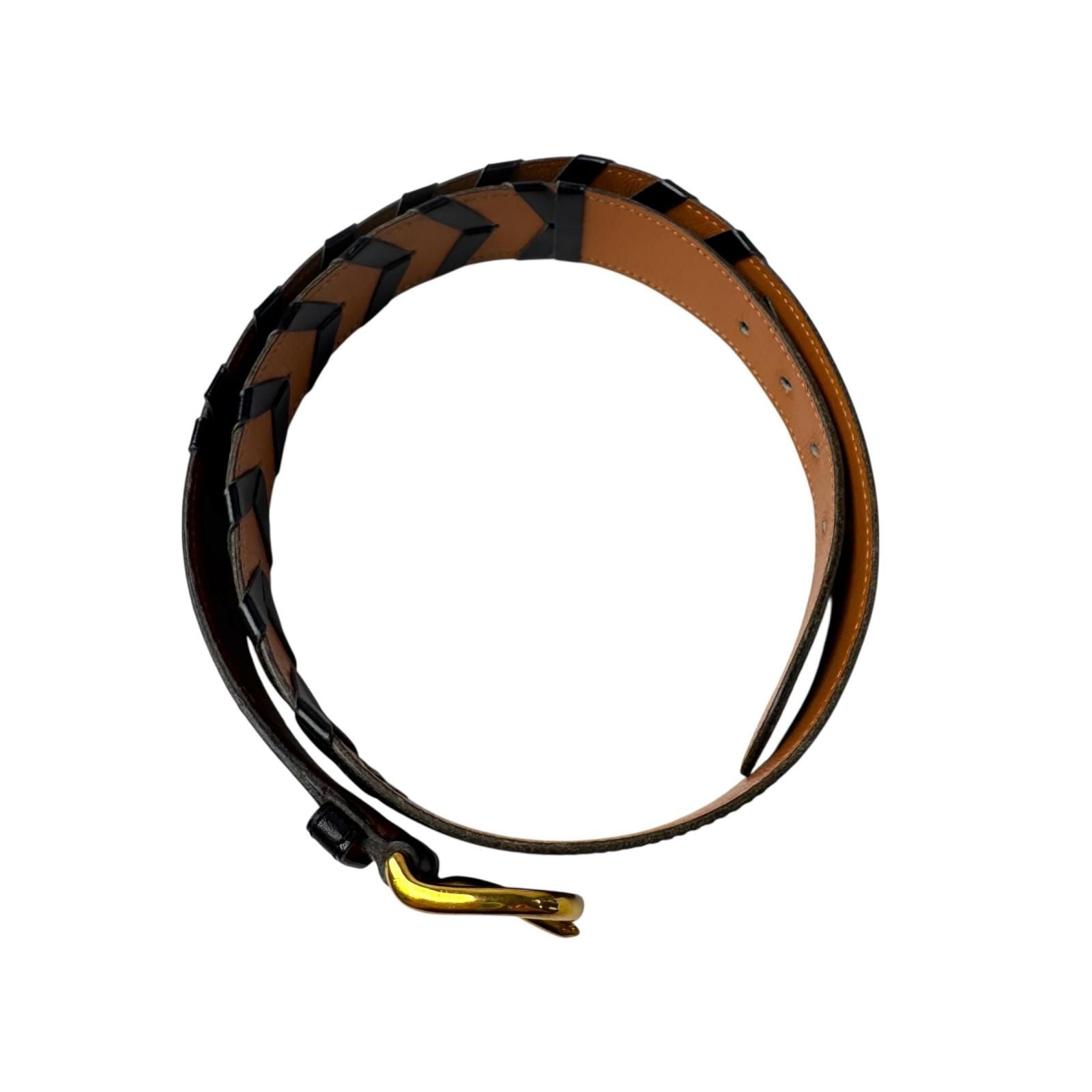 Hermes V-stitch Leather Belt 85 — view 5