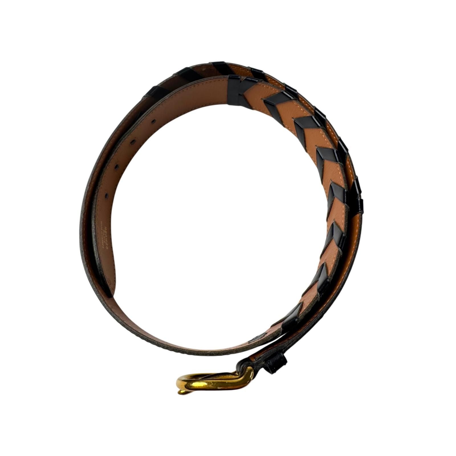 Hermes V-stitch Leather Belt 85 — view 6