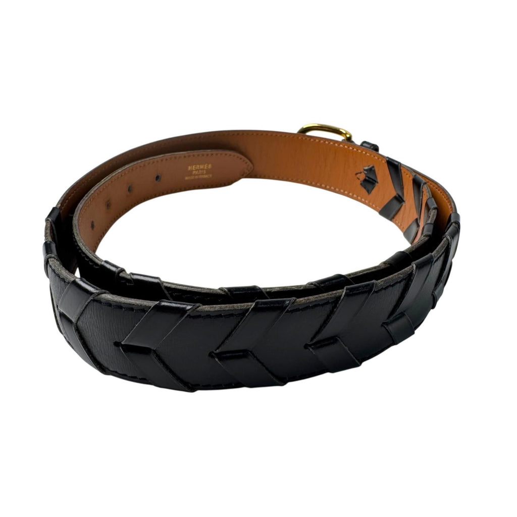 Hermes V-stitch Leather Belt 85 — view 2