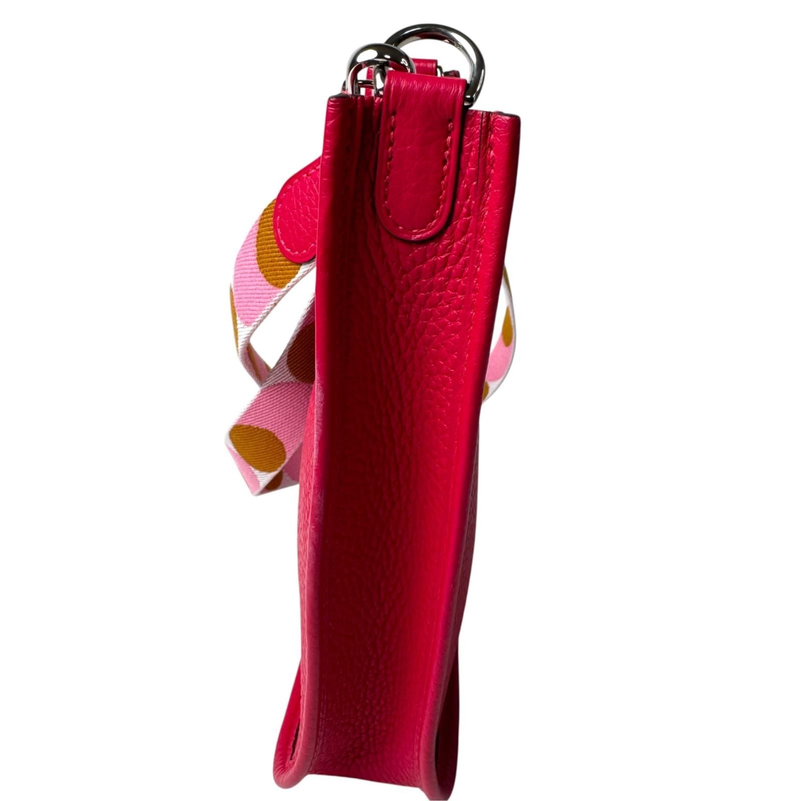 Hermes Evelyne TPM Amazon Framboise Flipper Pole Shoulder Bag — view 5