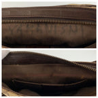 Gucci Brown Beige GG Canvas Handbag Pouch — view 5