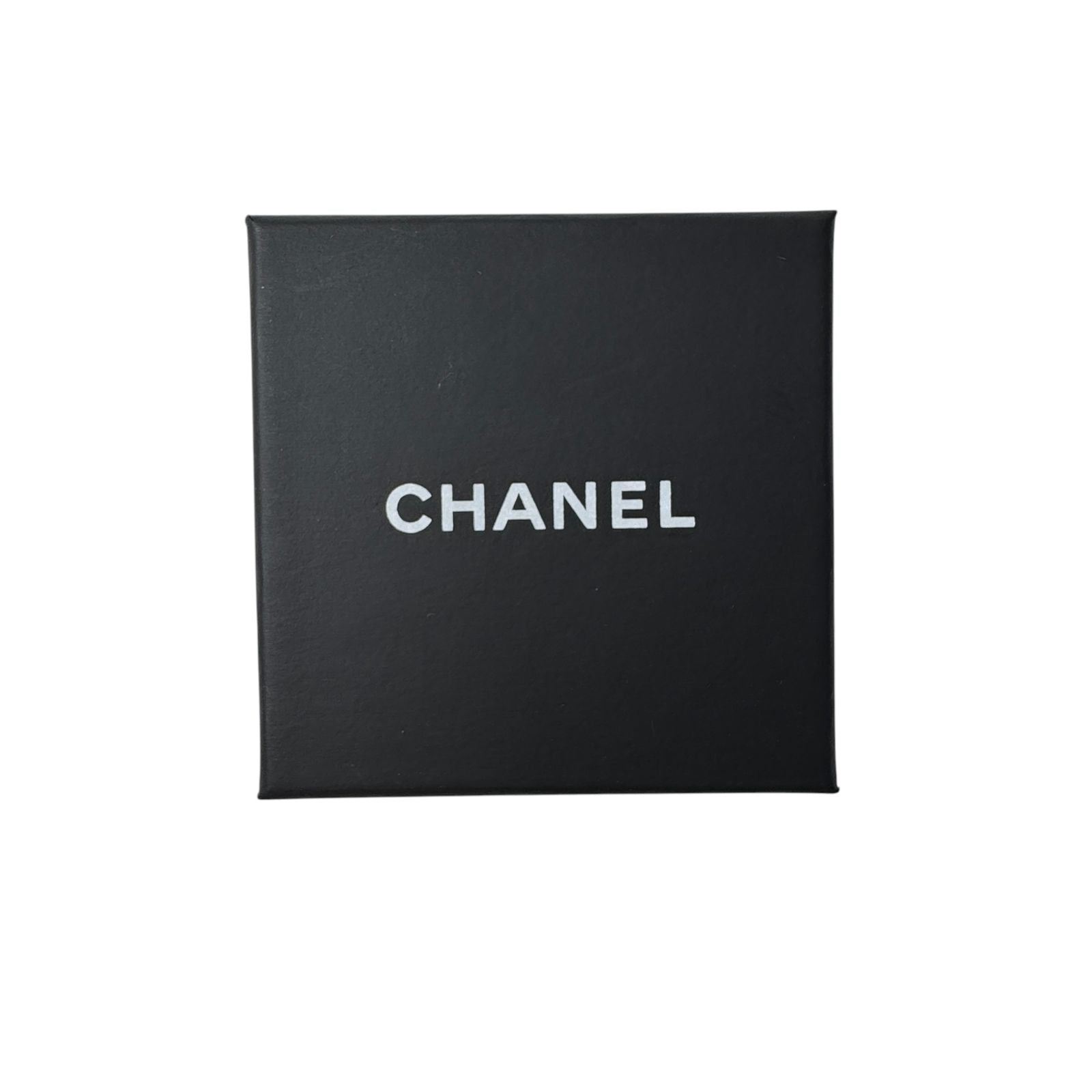 Chanel CC Logo Rhinestone Leather Chain Earrings — view 8