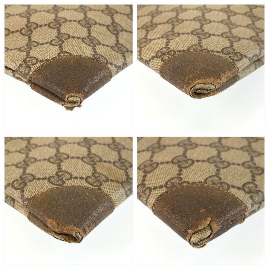 Gucci Vintage Sherry Line Beige GG Supreme Canvas 02 37 Tote Bag — view 4