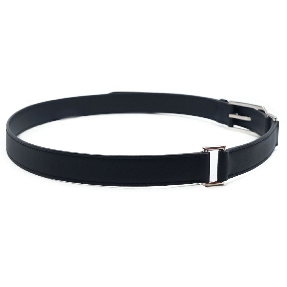 Hermes Andy Batboy 26 90 Black Leather Silver — view 4