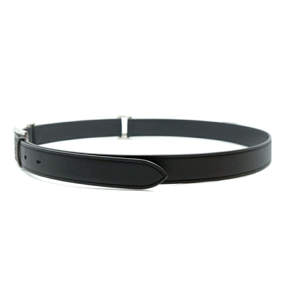 Hermes Andy Batboy 26 90 Black Leather Silver — view 2