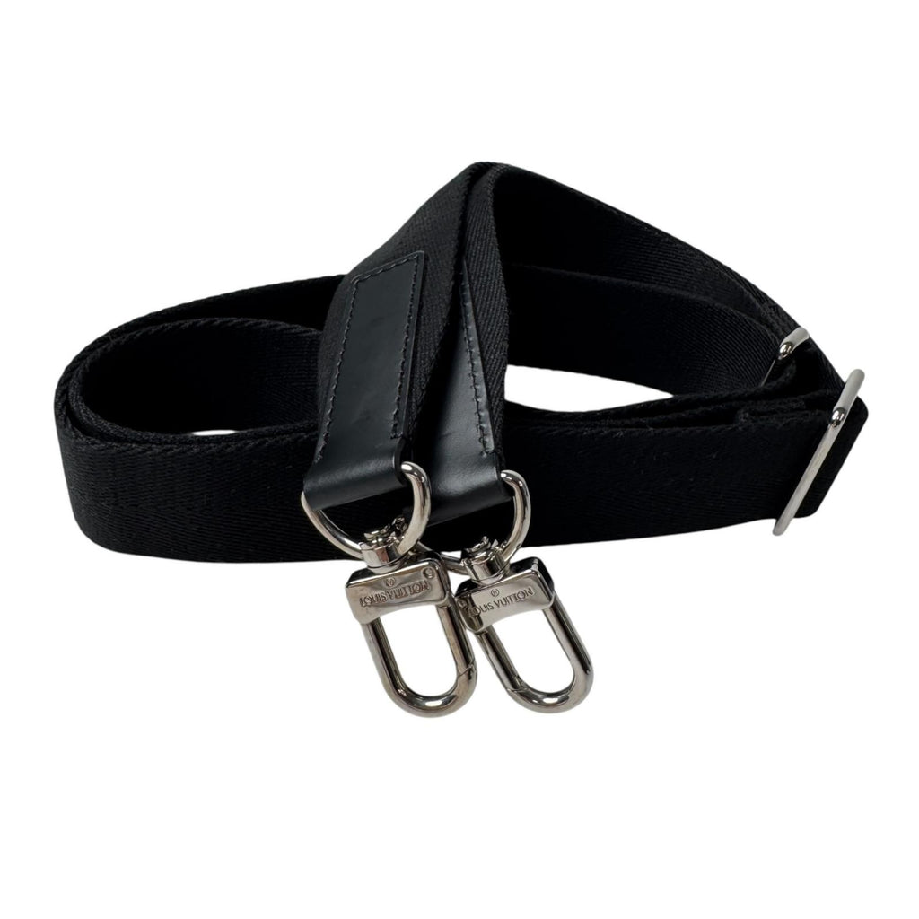 Louis Vuitton Shoulder Strap for Bag Logo Silver Black