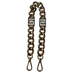 Fendi Metal Chain Gold Strap Necklace — view 2