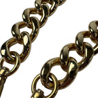 Fendi Metal Chain Gold Strap Necklace — view 7
