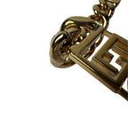 Fendi Metal Chain Gold Strap Necklace — view 8