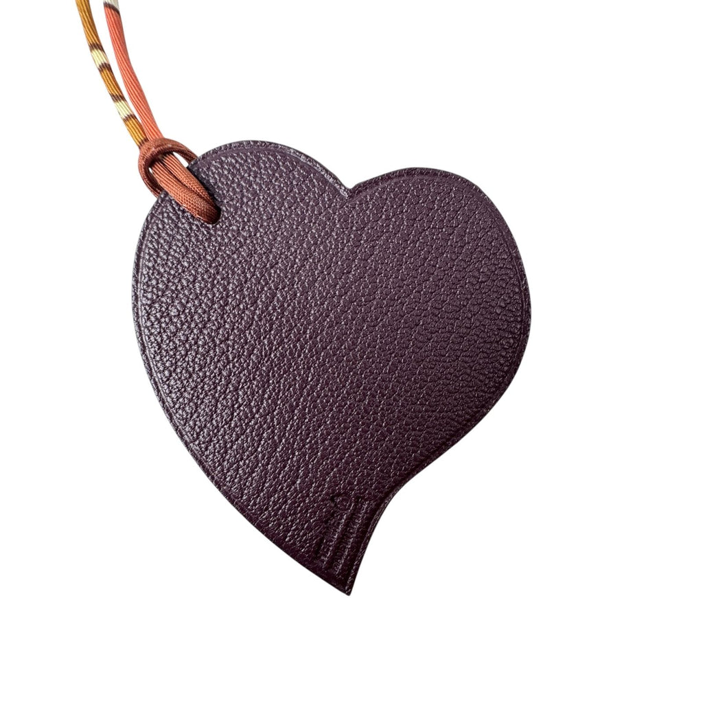 Hermes Petit H Heart Charm Keychain — view 4