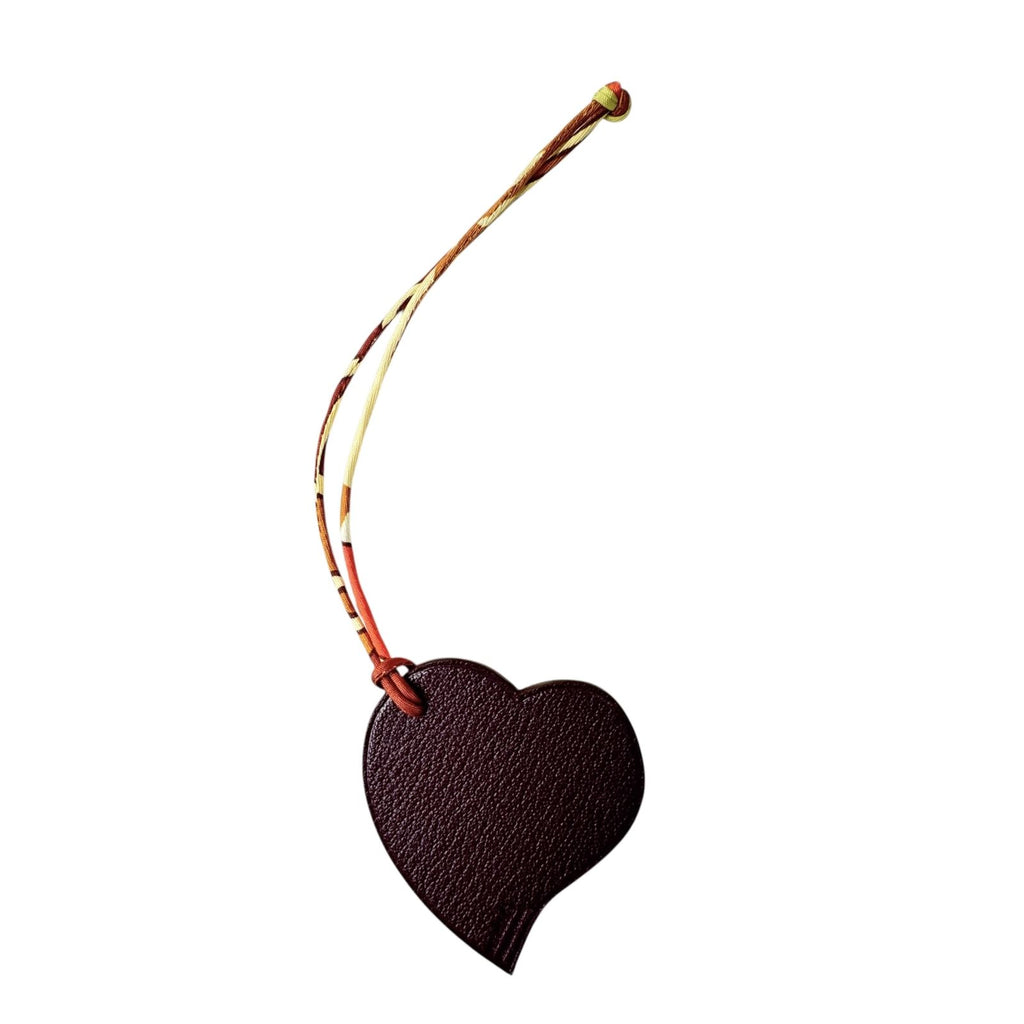 Hermes Petit H Heart Charm Keychain — view 2