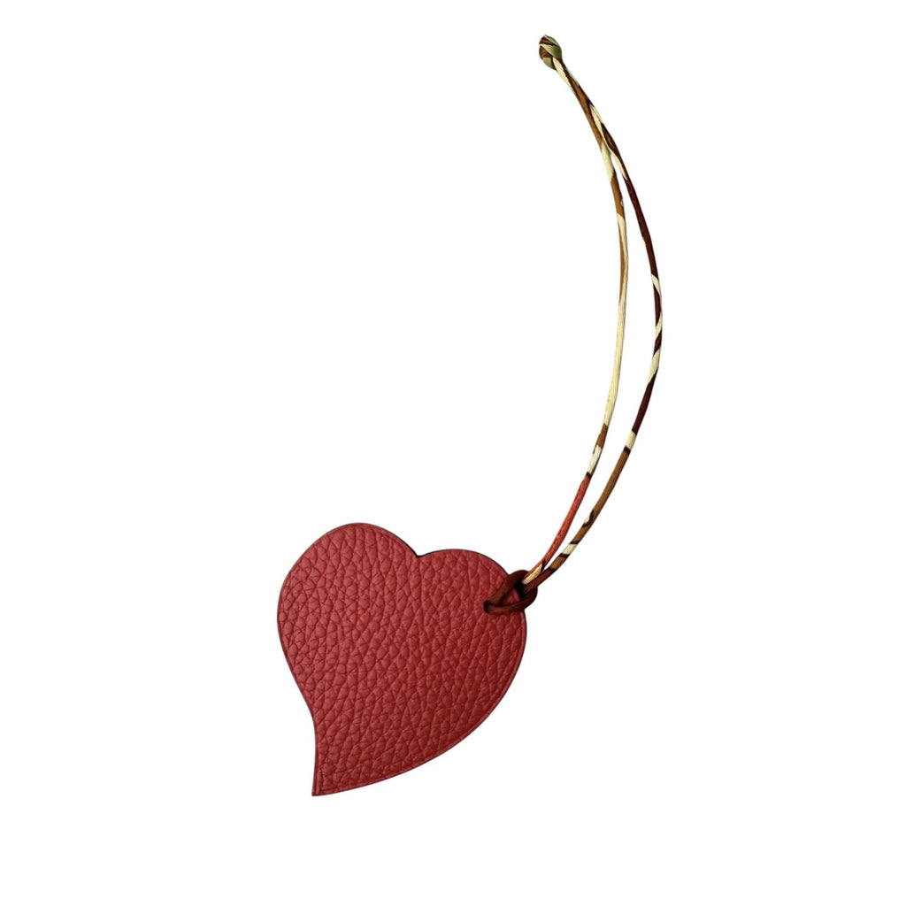 Hermes Petit H Heart Charm Keychain