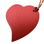 Hermes Petit H Heart Charm Keychain — view 3